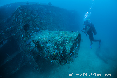 Trincomalee harbour navy gun boat